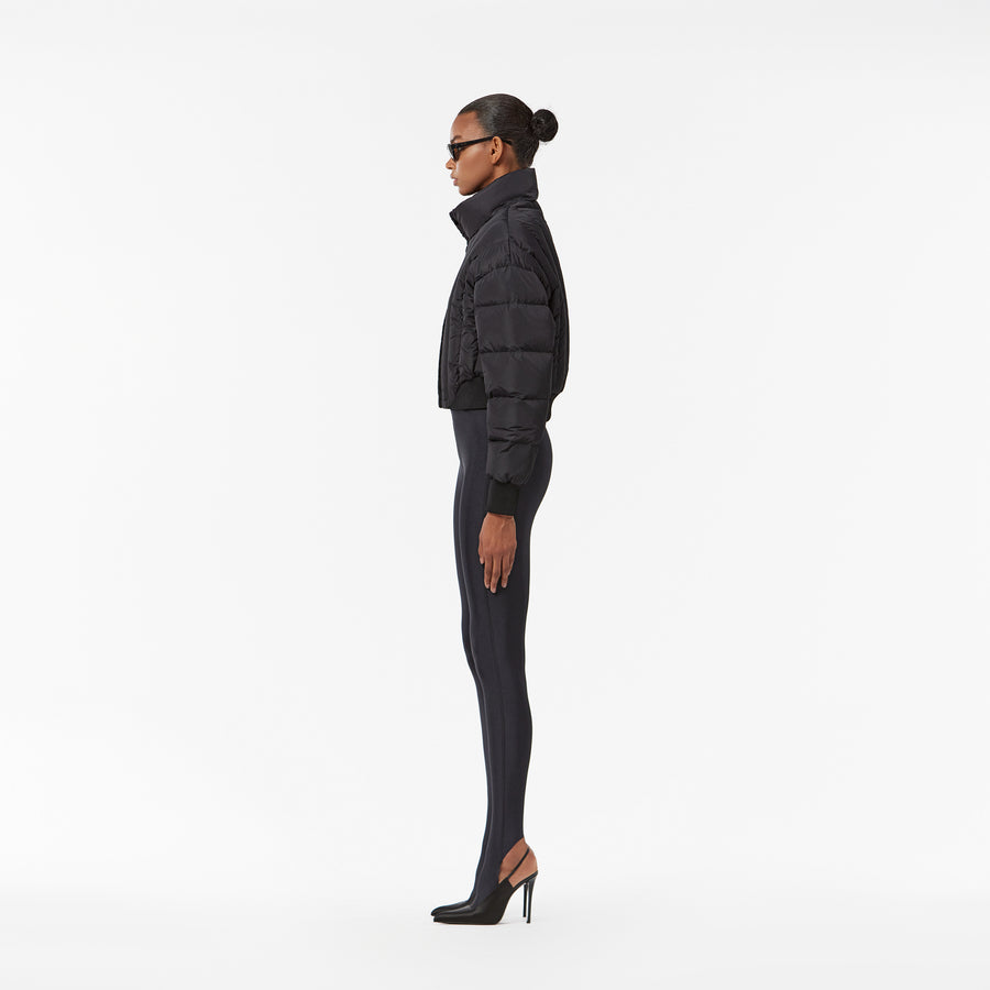 CROPPED PUFFER JACKET IN BLACK