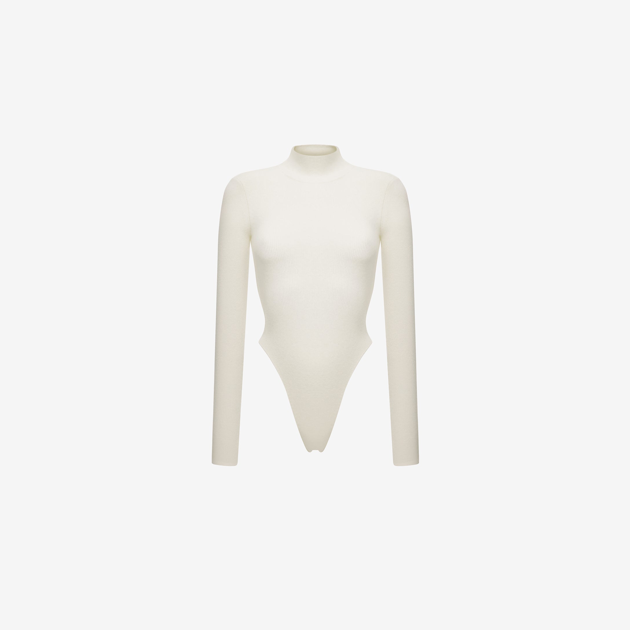 Cashmere knitted bodysuit –