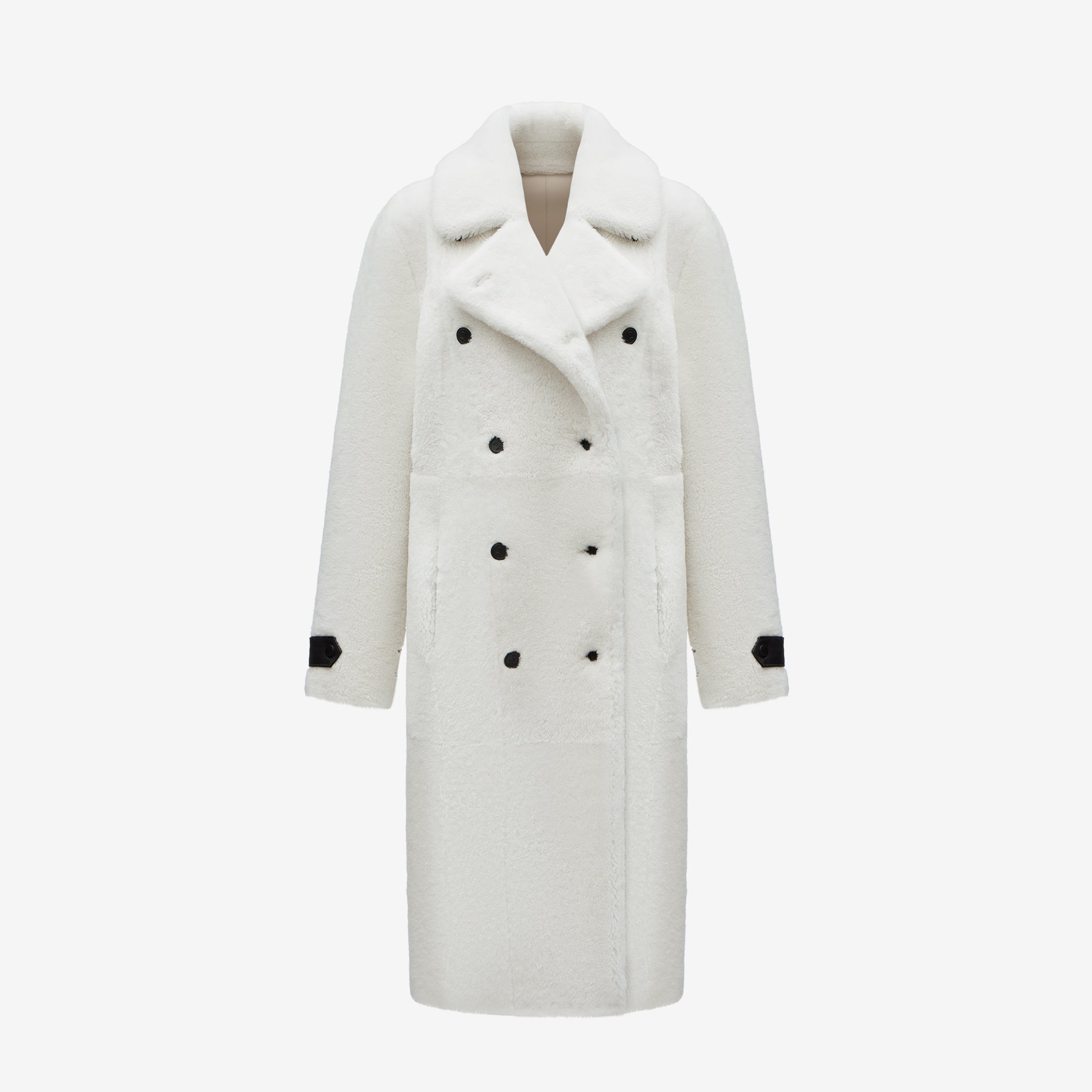 Merino Shearling Double-Breasted Coat - Ready-to-Wear