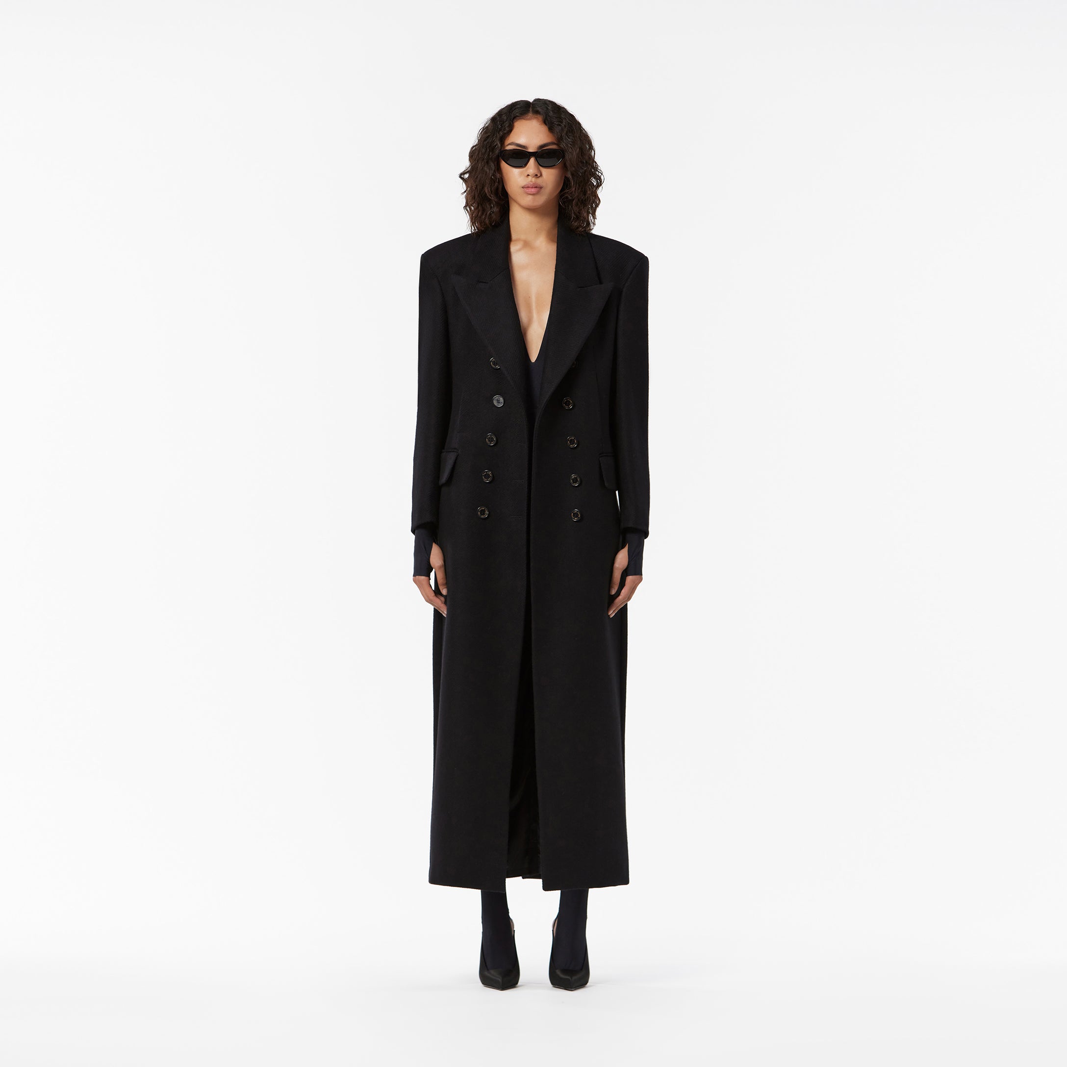 long double breasted jacket