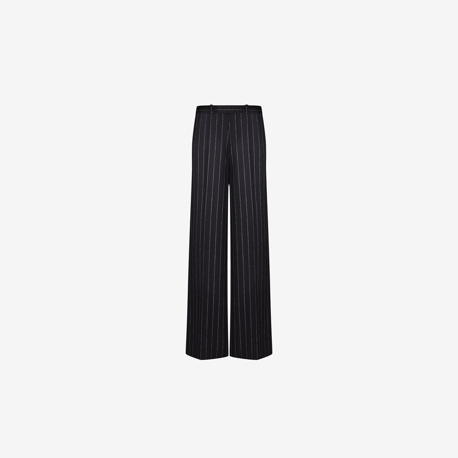 LOOSE-FIT PANTS IN STRIPED CASHMERE