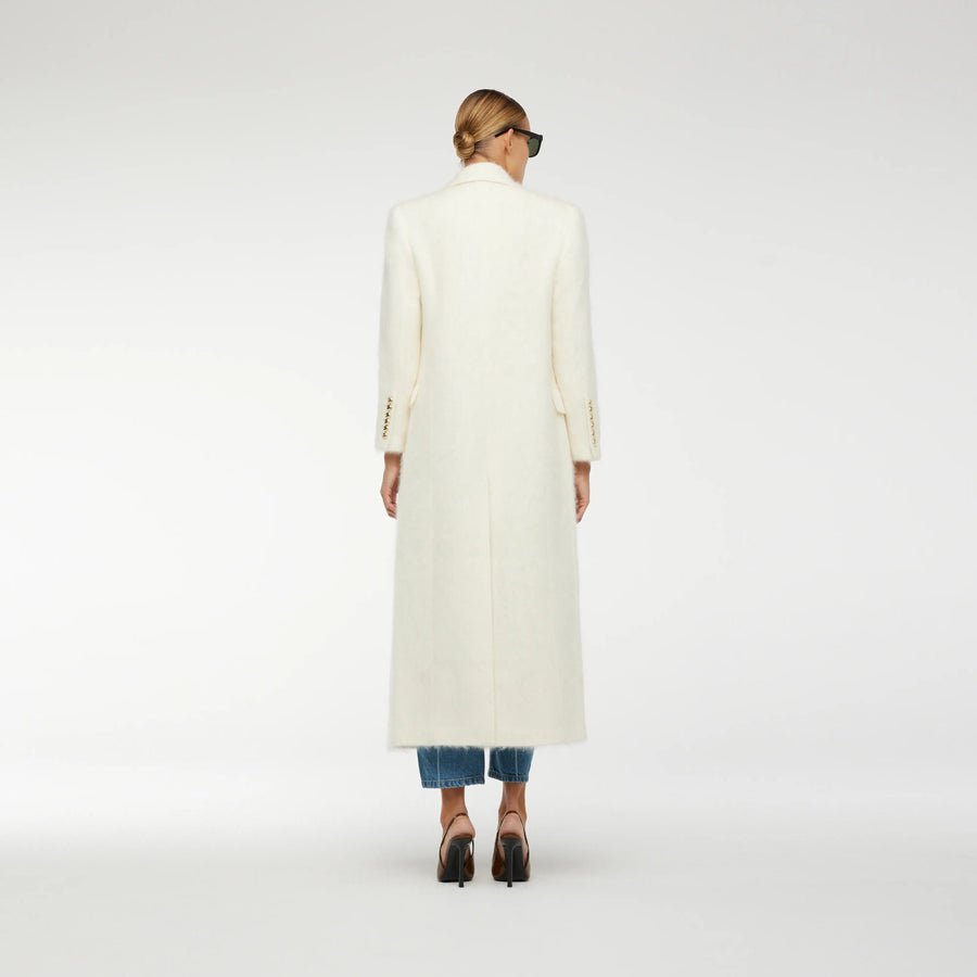 CASHMERE COAT IN WHITE