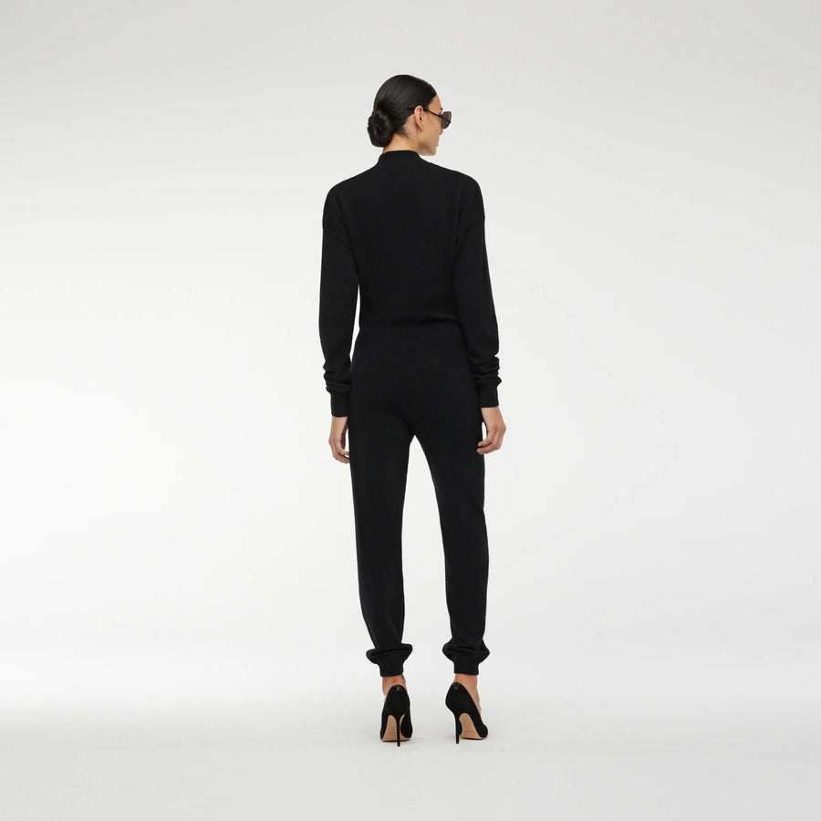 CASHMERE JUMPSUIT IN BLACK