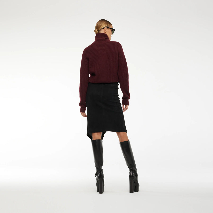 CASHMERE SWEATER IN DARK RED