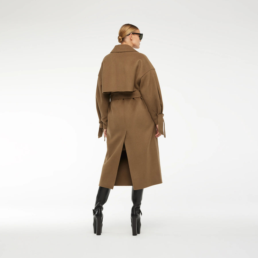 CASHMERE TRENCH-COAT IN MOCCA