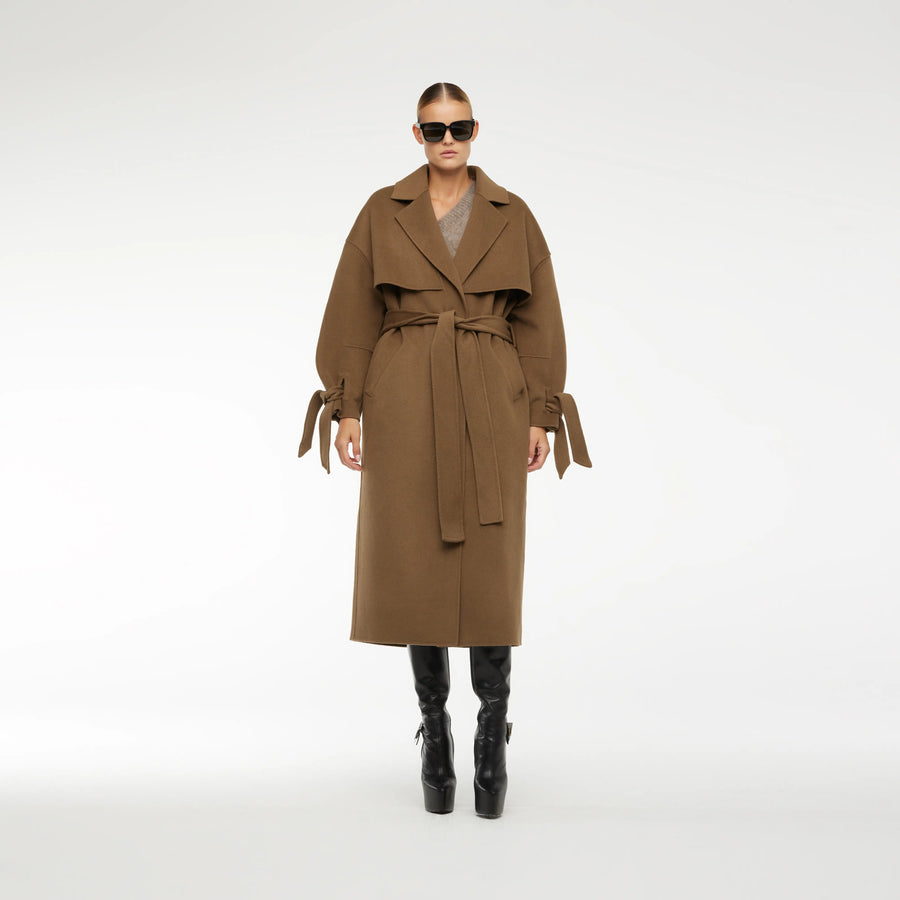 CASHMERE TRENCH-COAT IN MOCCA