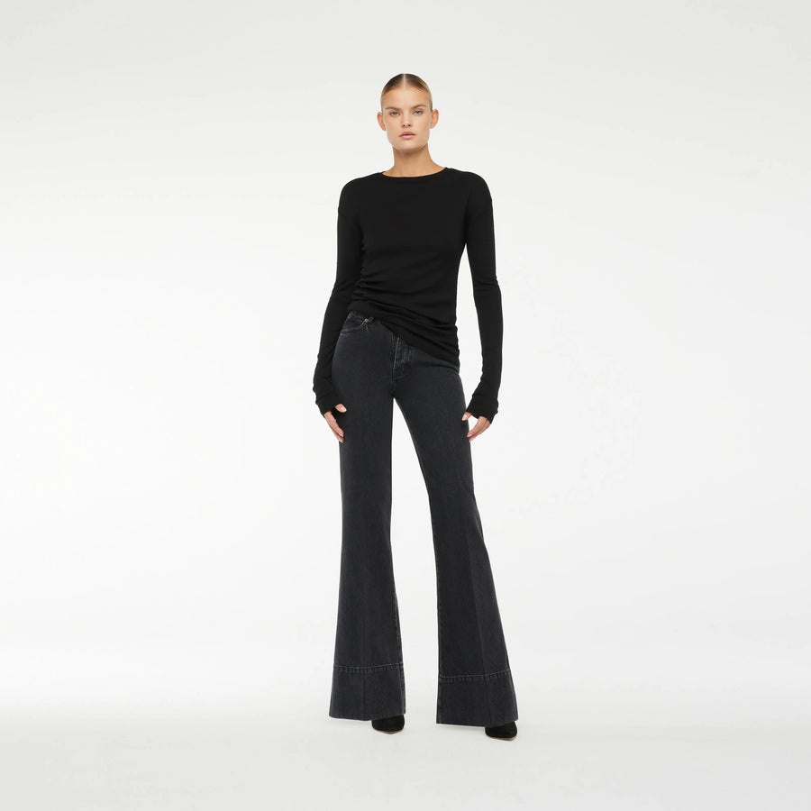 70TH ORGANIC DENIM  PANTS IN BLACK VINTAGE