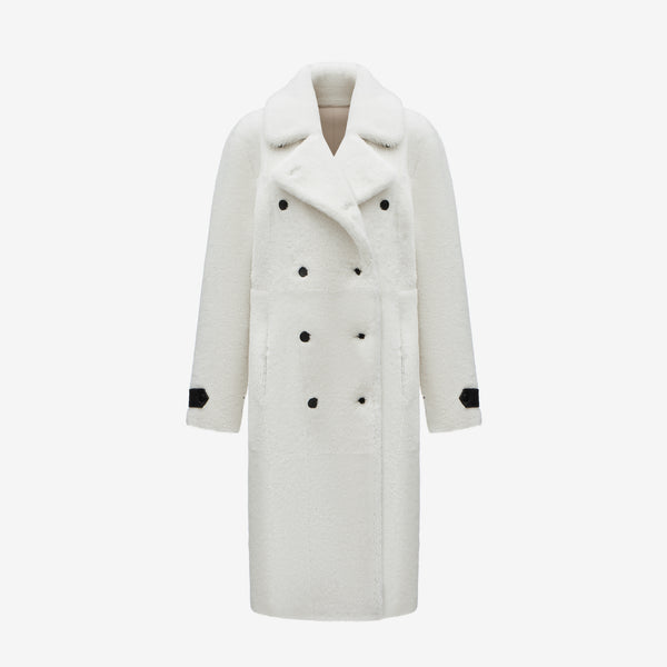 Merino Shearling Double-Breasted Coat - Ready to Wear