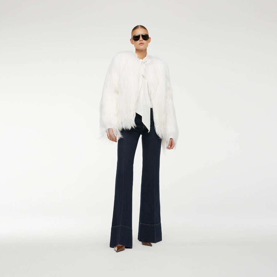 FUR COAT IN WHITE
