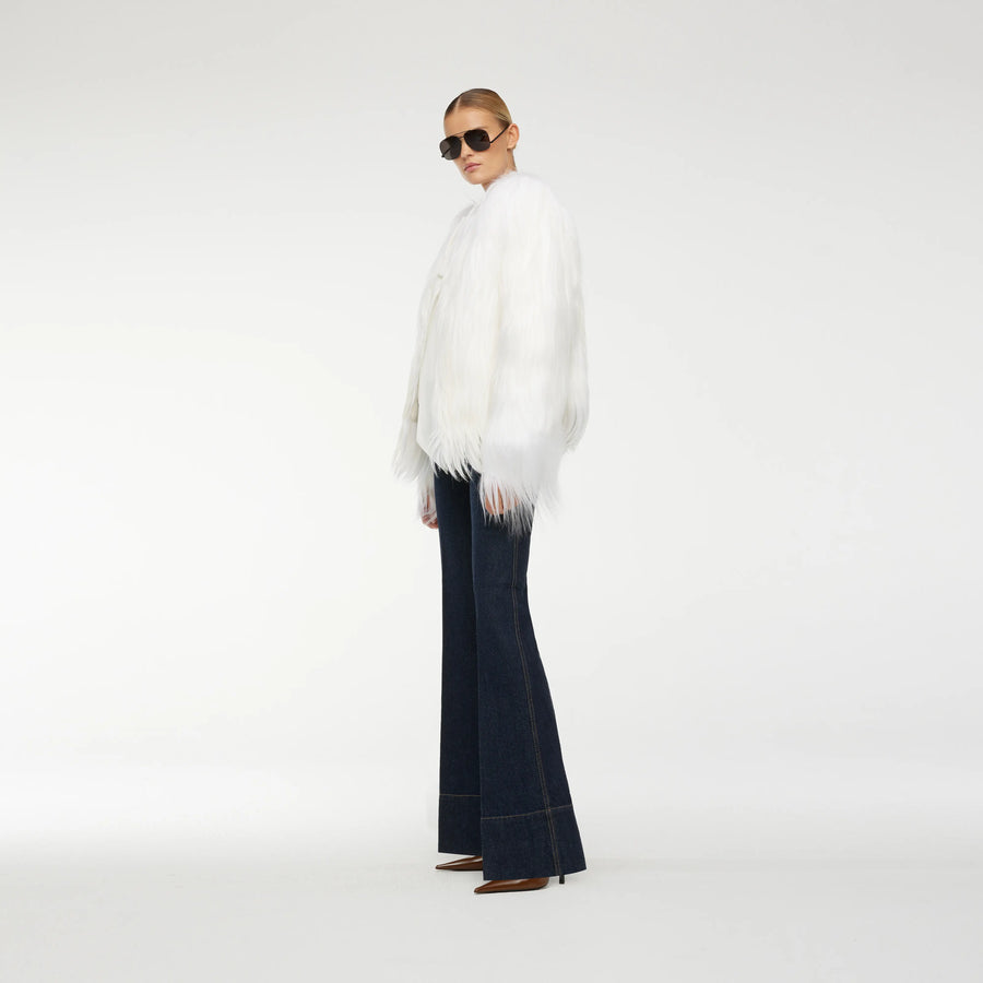 FUR COAT IN WHITE