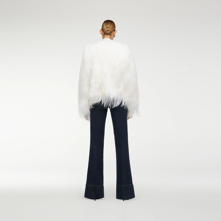 FUR COAT IN WHITE