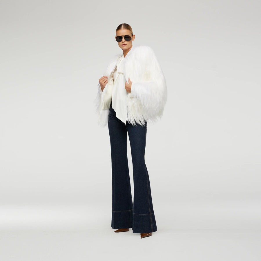 FUR COAT IN WHITE