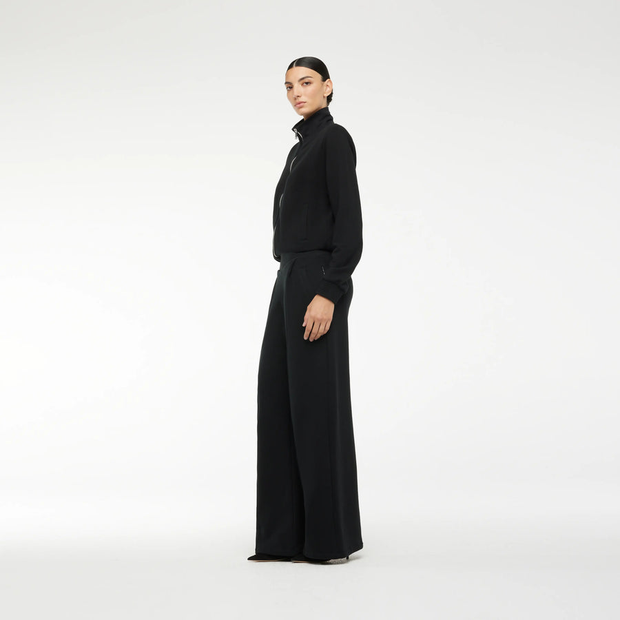SWEATSHIRT WITH HIGH-NECK IN BLACK