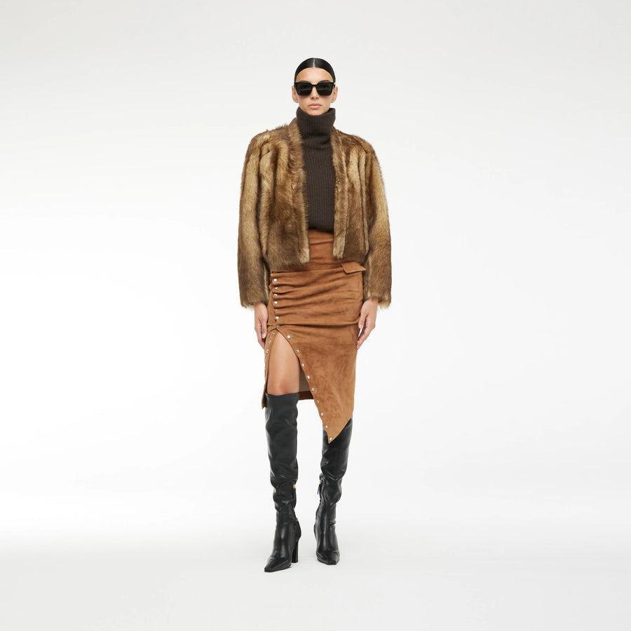 SHORT JACKET IN TOSCANA