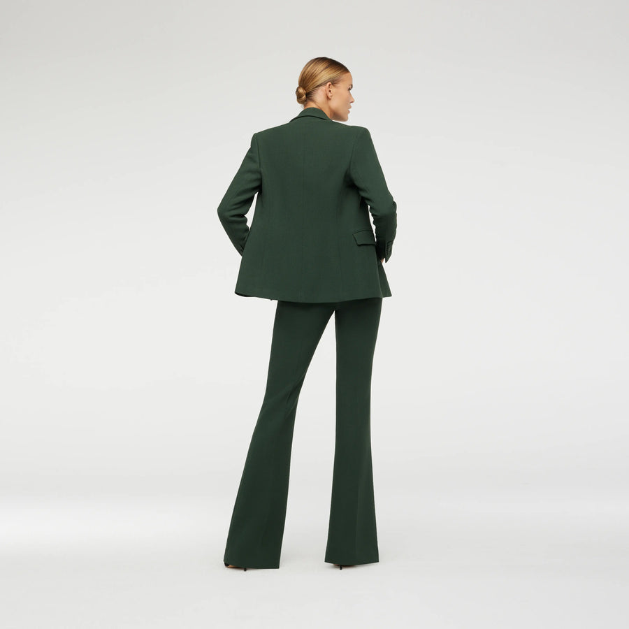 BLAZER IN BOTTLES GREEN  WOOL CREPE