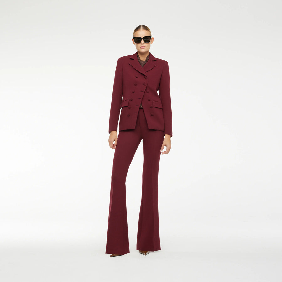 BLAZER IN NEW RED WOOL CREPE