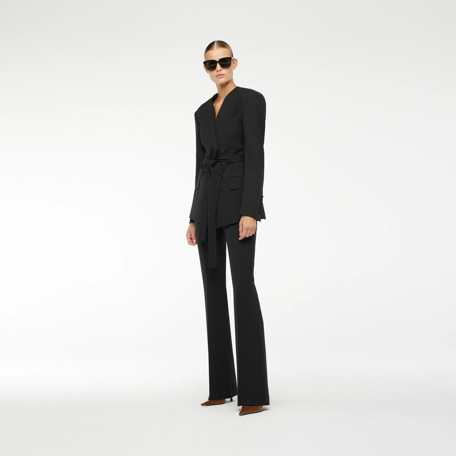 BLAZER WITHOUT COLLAR IN BLACK