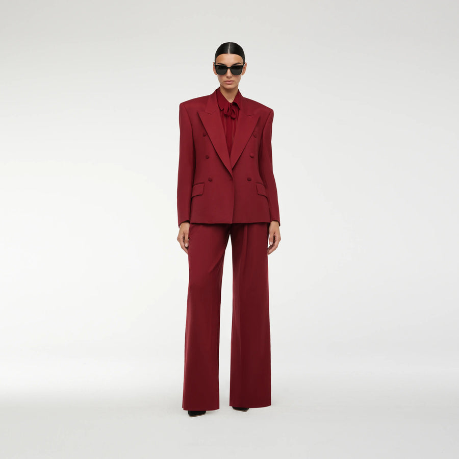 OVERSIZE MASCULINE BLAZER IN NEW RED