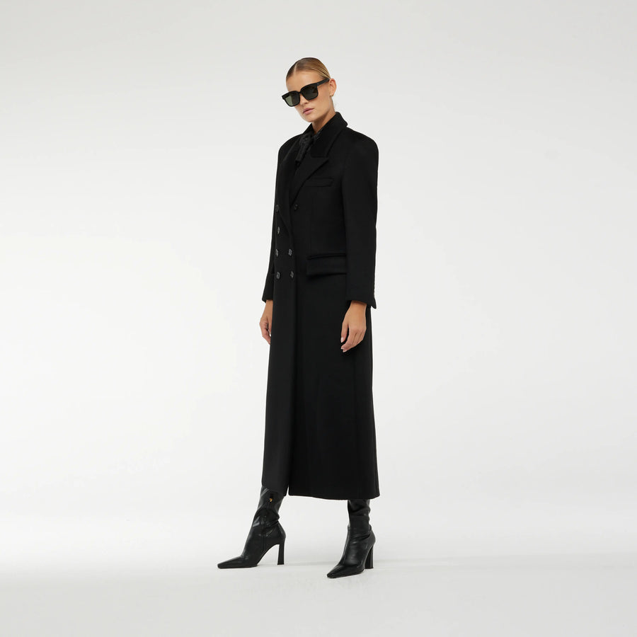 MASCULINE LONG  WOOL COAT