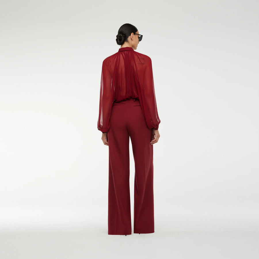 LOOSE FIT PANTS IN NEW RED