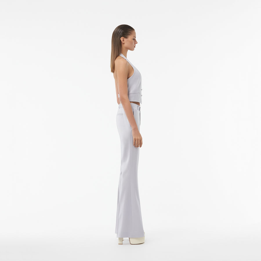TAILORED FLARED PANTS IN GREY DOWN