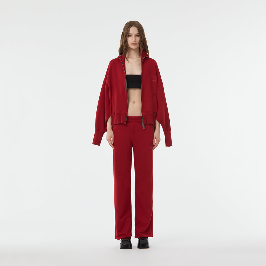 OVERSIZE TRUCK JACKET IN LIPSTICK RED